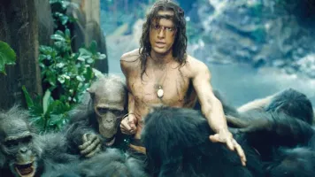 Christopher Lambert as the Ape Man in the Epic Film Tarzan, Lord of the Apes